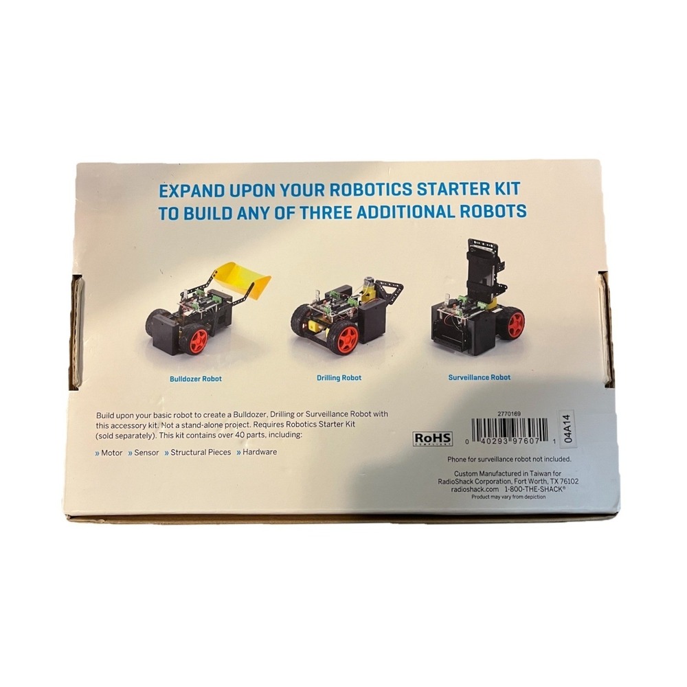 RadioShack Exclusive Make: Robotics Add-On Project Kit 1 – NEW Unused - Picture 2 of 2